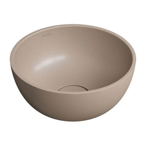 Shell M+  Aufsatzwaschtisch, Ø35 cm dune beige matt (DB)