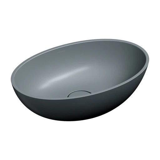 Shell M+  Aufsatzwaschtisch, 50 x 32 cm Ash grey matt (AG)