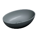Shell M+  Aufsatzwaschtisch, 50 x 32 cm Ash grey matt (AG) SHELL500UNAG