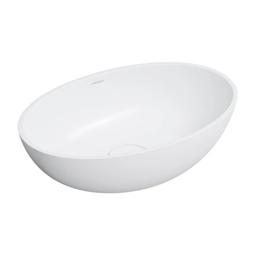 Shell M+  Aufsatzwaschtisch, 50 x 32 cm  Weiß matt (BM) SHELL500UNBM