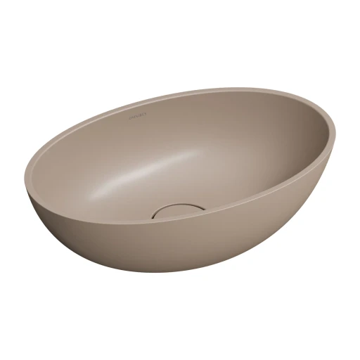 Shell M+  Aufsatzwaschtisch, 50 x 32 cm  dune beige matt (DB) SHELL500UNDB