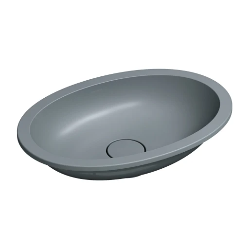 Shell M+  Unterbauwaschtisch 48 x 31 cm Ash grey matt (AG)