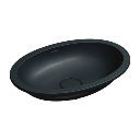 Shell M+  Unterbauwaschtisch 48 x 31 cm Black lava matt (BLV)