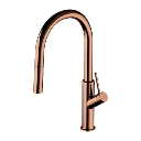 Bend Küchenarmatur mit ausziehbarem Auslauf Kupfer poliert (CP)