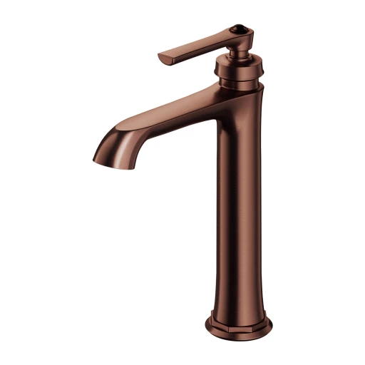 Armance Waschtischarmatur hoch, 26 cm Antikes Kupfer gebürstet (ORB)