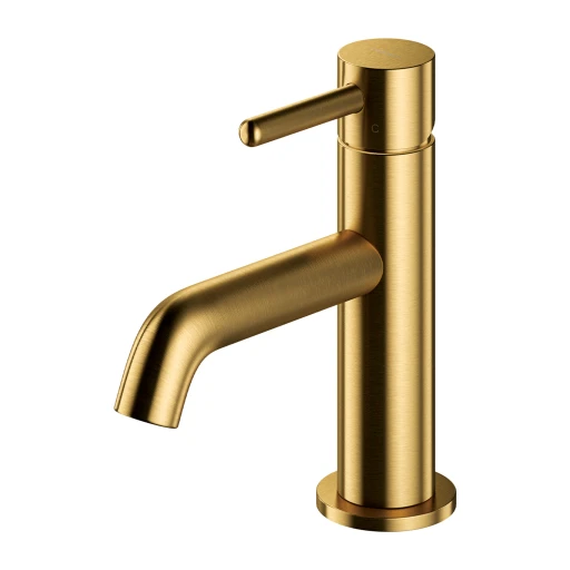 Y Waschtischarmatur, Gold gebürstetet (GLB)