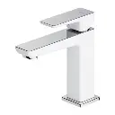Parma Waschtischarmatur Chrom / Weiß poliert (CRB)