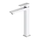 Parma Waschtischarmatur hoch Chrom / Weiß poliert (CRB) PM7412CRB