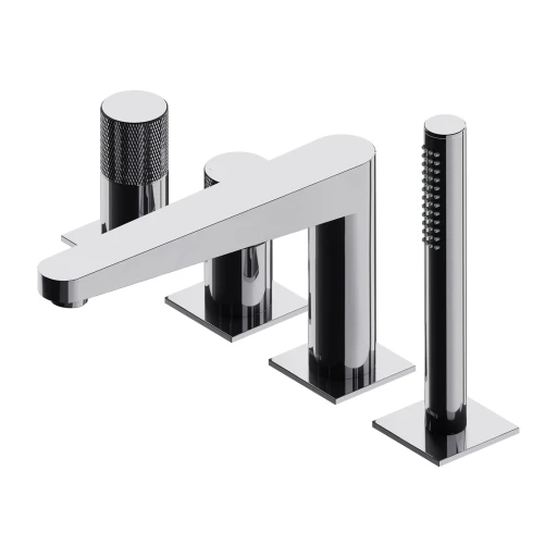 Contour 4-Loch-Badewannenarmatur Chrom poliert (CR) CT8032CR