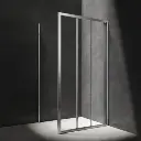 Bronx  Rechteck-Duschkabine mit Schiebetür, 100 x 90 cm Chrom poliert / klarglas (CRTR) BR1090CRTR