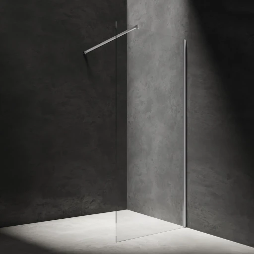 Marina Walk-in-Dusche, 90 cm Schwarz matt / klarglas (BLMTR) DNR90XBLTR
