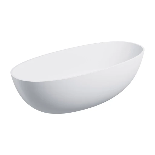 Shell M+ Freistehende Badewanne, 175 x 78 cm Weiß matt (BM) SHELL175WWBM