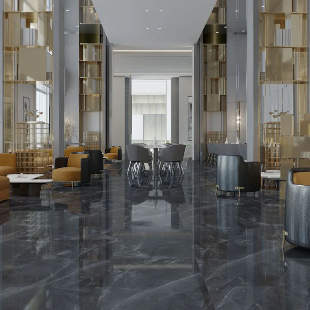 60×120cm Space Antrasit Hochglanz 7mm