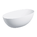 Shell M+ Freistehende Badewanne, 148 x 75 cm, Weiß matt (BM) SHELL148WWBM