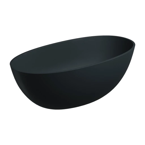Shell M+ Freistehende Badewanne, 148 x 75 cm,Black lava matt (BLV) SHELL148WWBLV