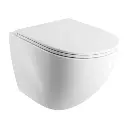 Ottawa Comfort Wand-WC mit WC-Sitz mit Absenkautomatik, 49 x 37 cm, Weiß matt (BM) OTTAWAMWBM