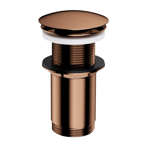 Klick-Klack-Stopfen für Waschtische ohne Überlauf Kupfer poliert (CP) A716CP
