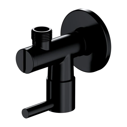 Eckventil  Schwarz seidenmatt (BLH) 8857BL