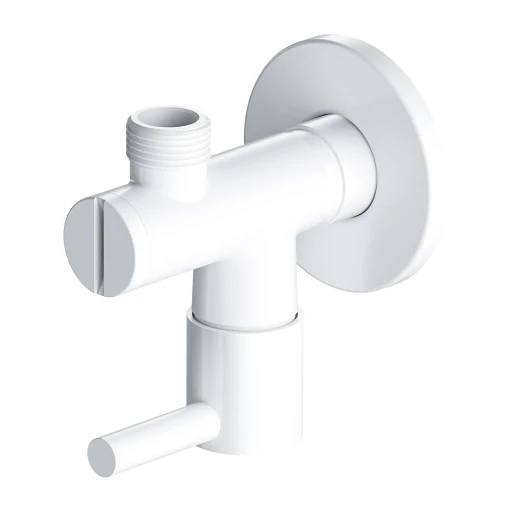 Eckventil Weiß matt (WM) 8857WM 