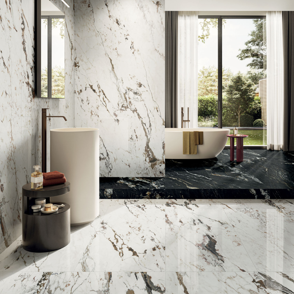 120x278cm Perpetual Breccia Warm Hochglanz 6mm 