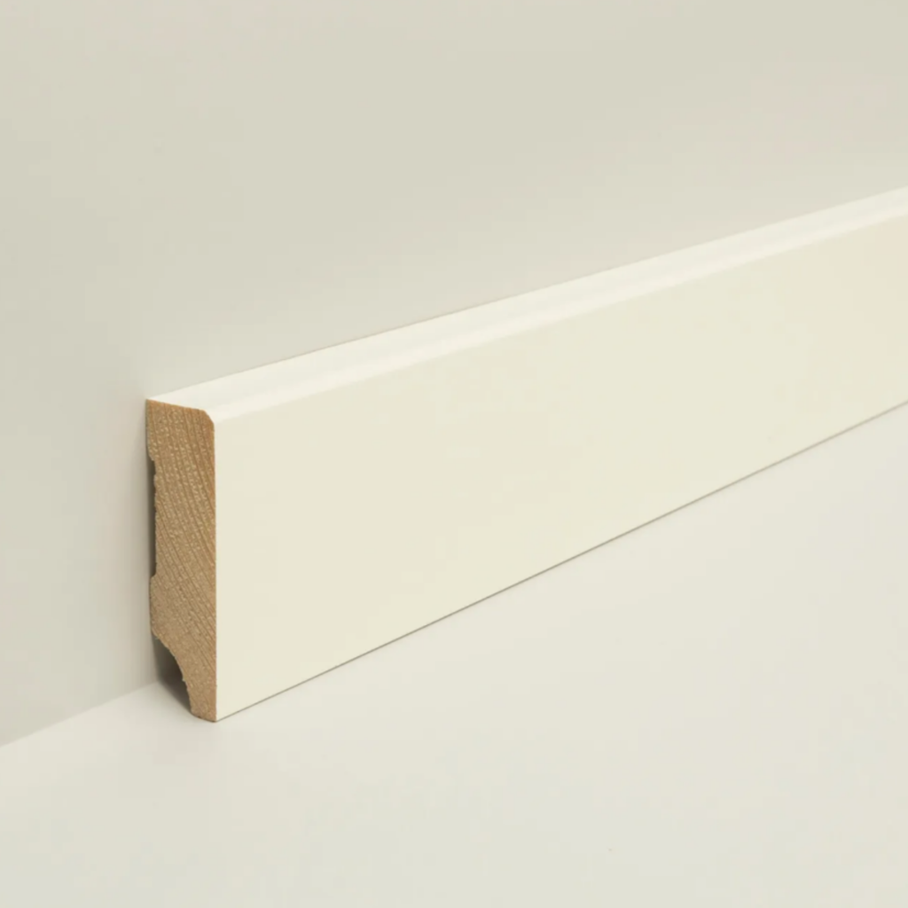 Sockelleiste Kiefer Weiß Lackiert WL10 18x58mm weiß FASE #612NEU (SB612) (Kopie)