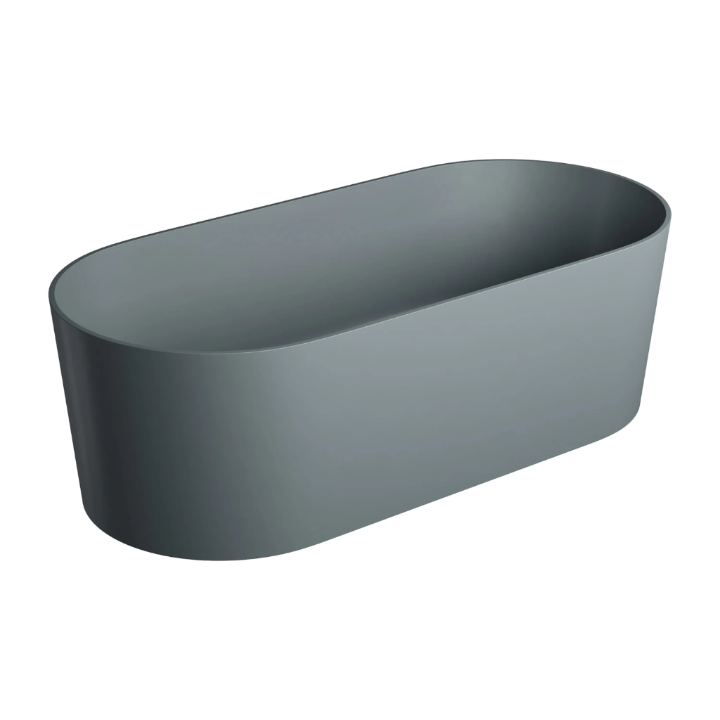 OVO M+ Freistehende Badewanne, 160 x 75 cm, Ash grey matt (AG) OVOWWAG