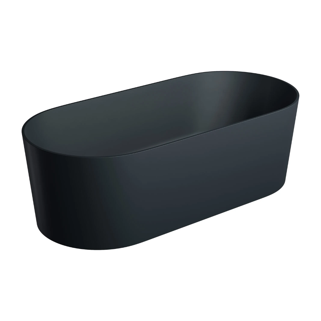 OVO M+ Freistehende Badewanne, 160 x 75 cm, Black lava matt (BLV) OVOWWBLV