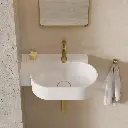 OVO M+ Aufsatz- und Wandwaschtisch - links, 55 x 36 cm