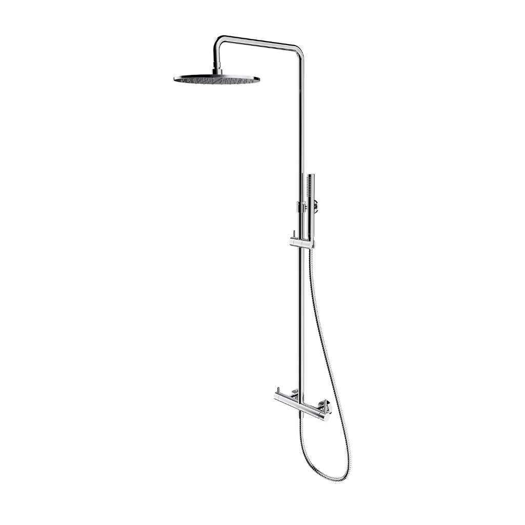 Y Aufputz-Duschsystem mit Thermostat Chrom poliert (CR) Y1244MCR