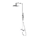 Y Aufputz-Duschsystem mit Thermostat Chrom poliert (CR) Y1244MCR