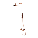 Y Aufputz-Duschsystem mit Thermostat Kupfer gebürstetet (CPB) Y1244MCPB