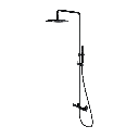 Y Aufputz-Duschsystem Schwarz seidenmatt (BLH) Y1244MBL