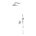  Y Unterputz-Duschsystem Nickel gebürstet (NI) SYSY16NI