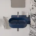 OVO M+ Aufsatz- und Wandwaschtisch - rechts,Midnight blue matt (MB)55 x 36 cm OVO555UWPMB