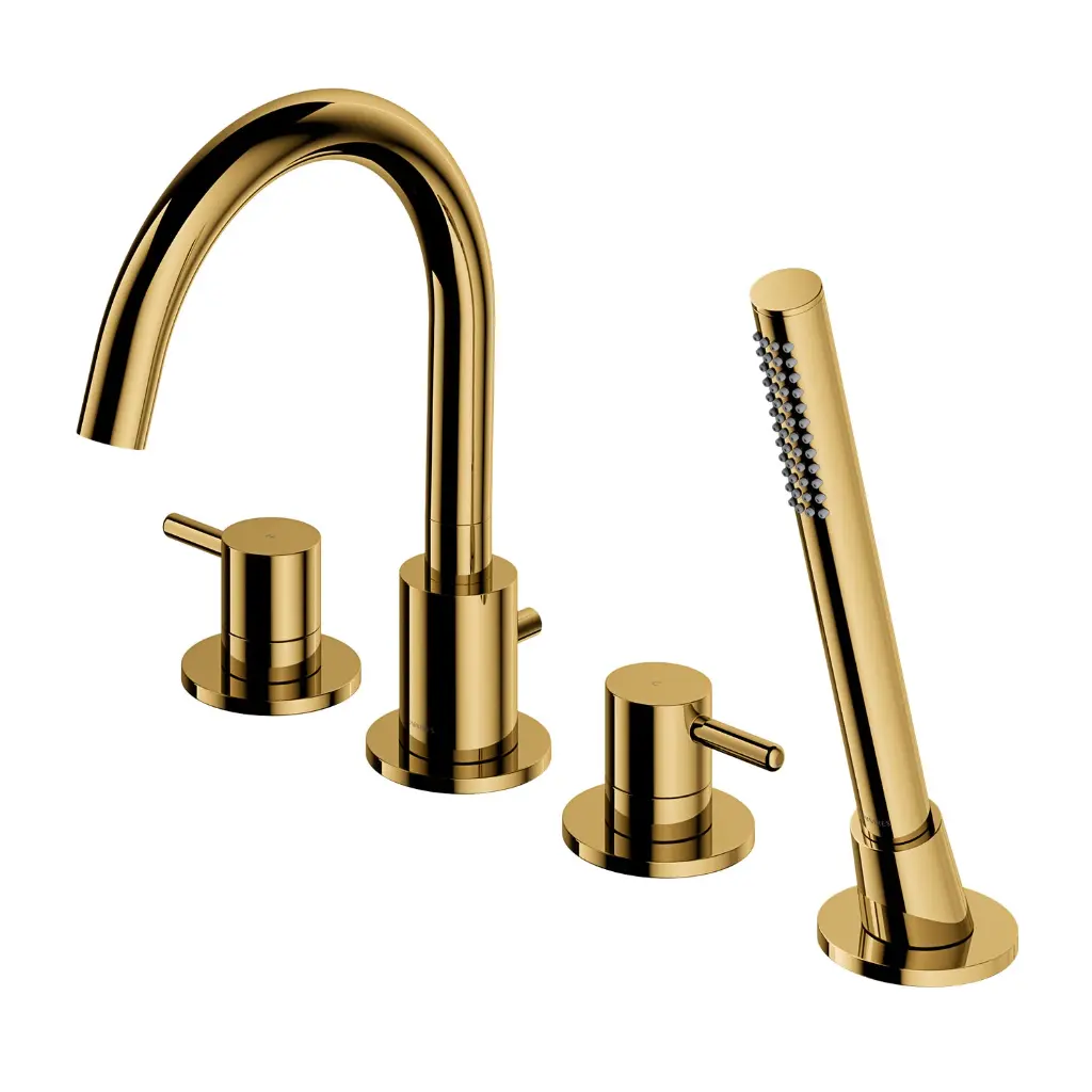 Y 4-Loch-Badewannenarmatur  Gold poliert (GL) Y1232GL