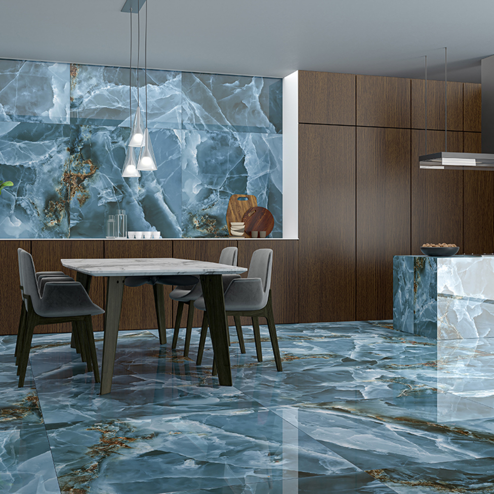 120x120cm Iceland Navy Ultra Gloss 9mm 