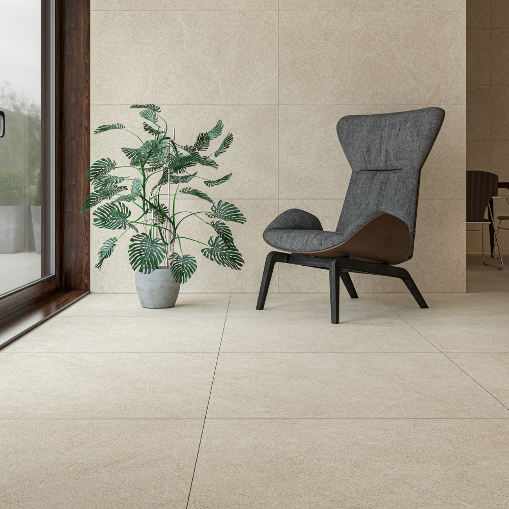 120x120cm Zarci Beige Matt 9 mm