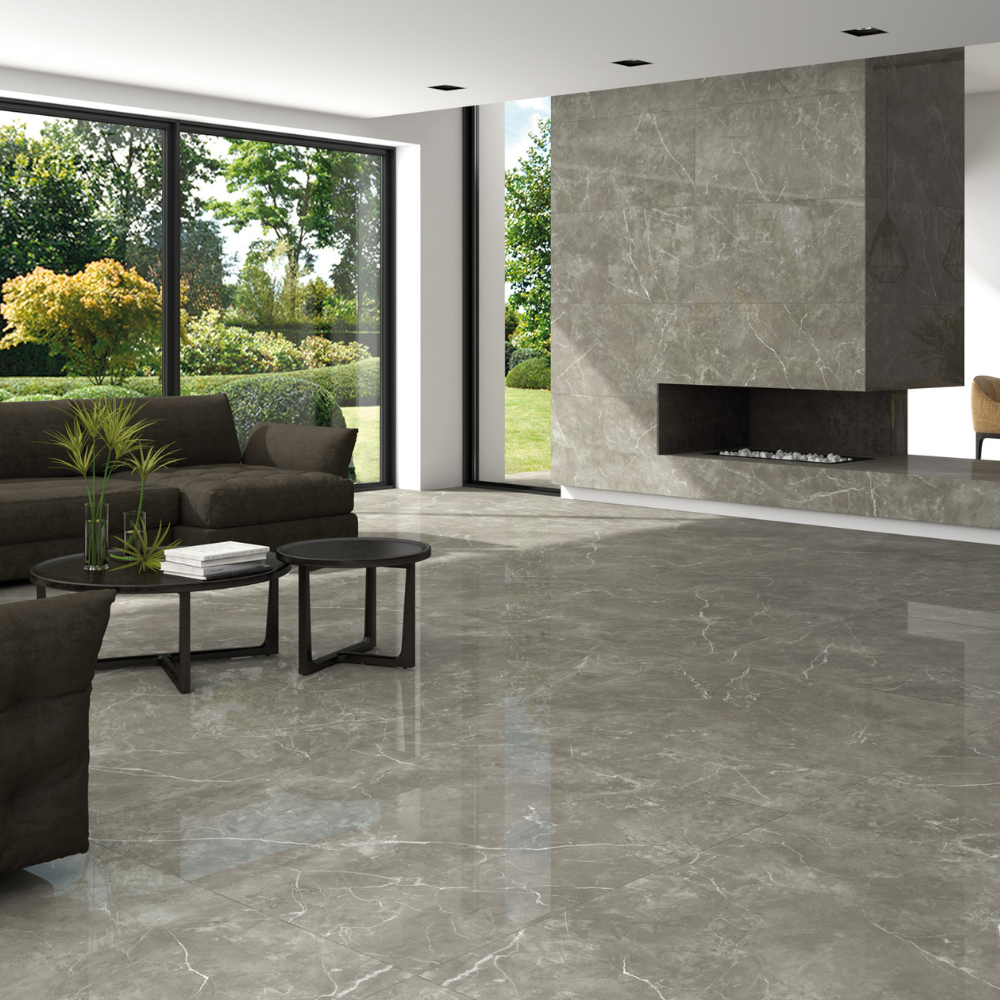 120x120cm Puccini Gris 9mm