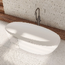 Shell M+ Freistehende Badewanne, 160 x 75 cm  Weiß matt (BM) SHELLWWBM