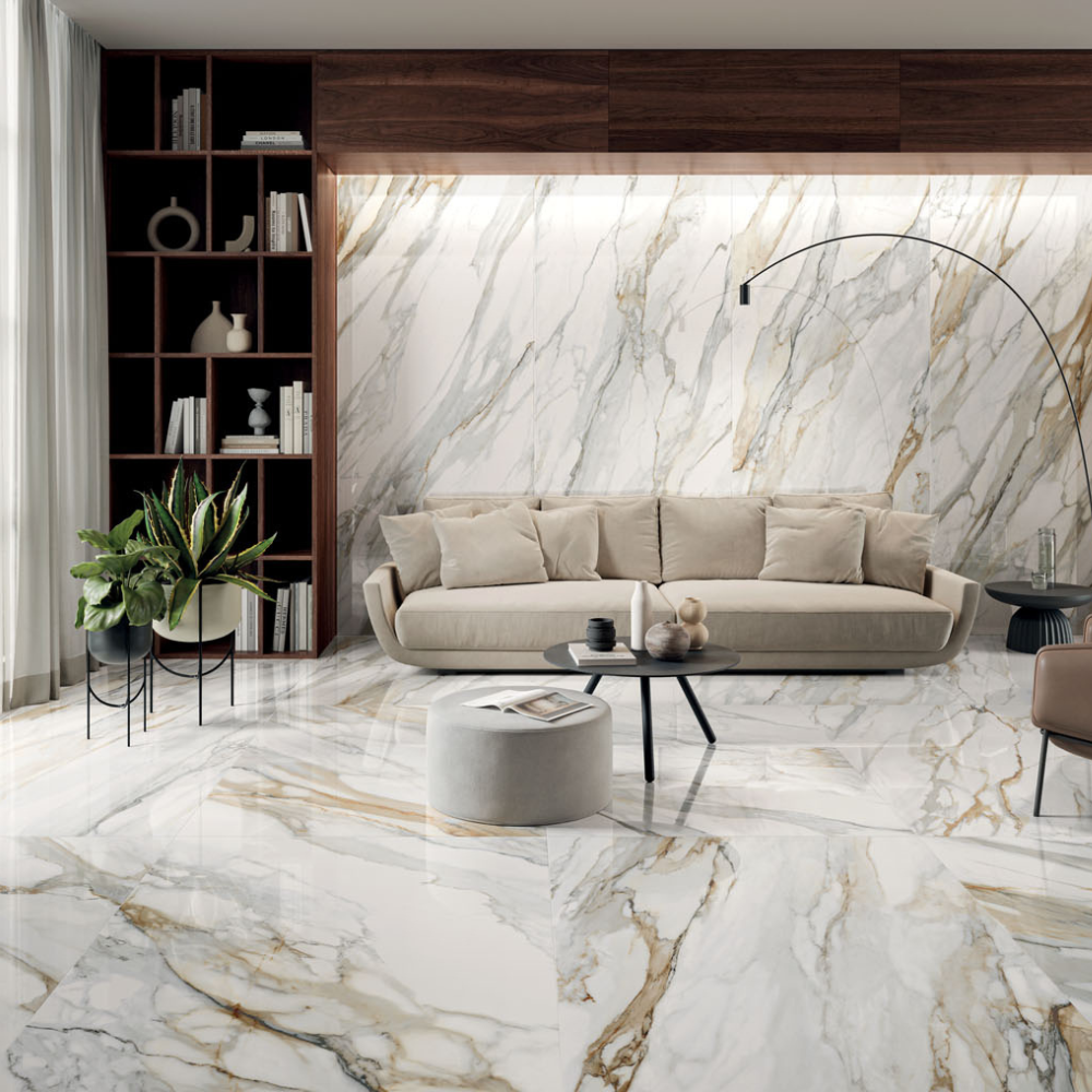 60x60cm Venato Gold 9mm