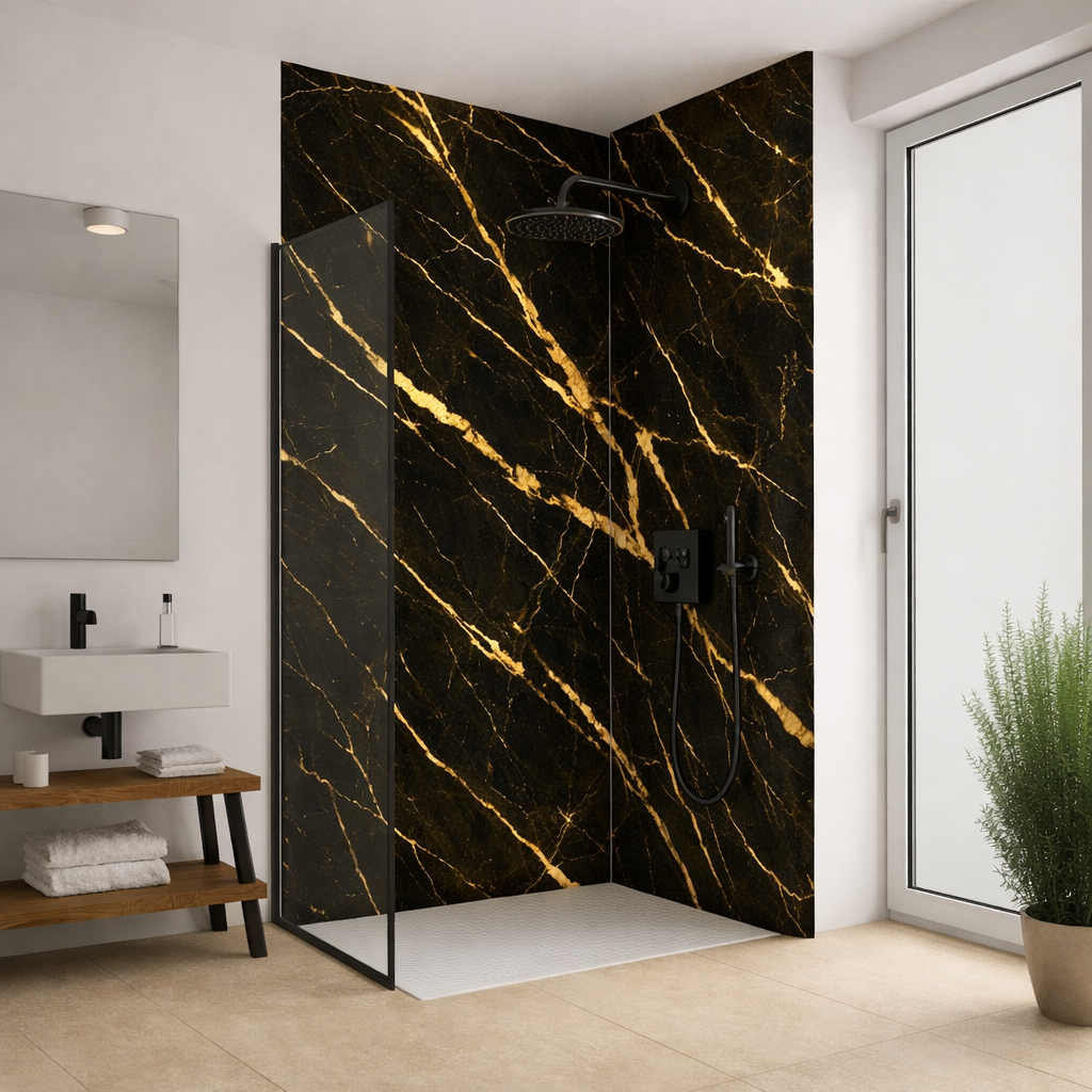 AFloor Wall Paneel Vena Gold122x260cm (Hochglanz) (Kopie)