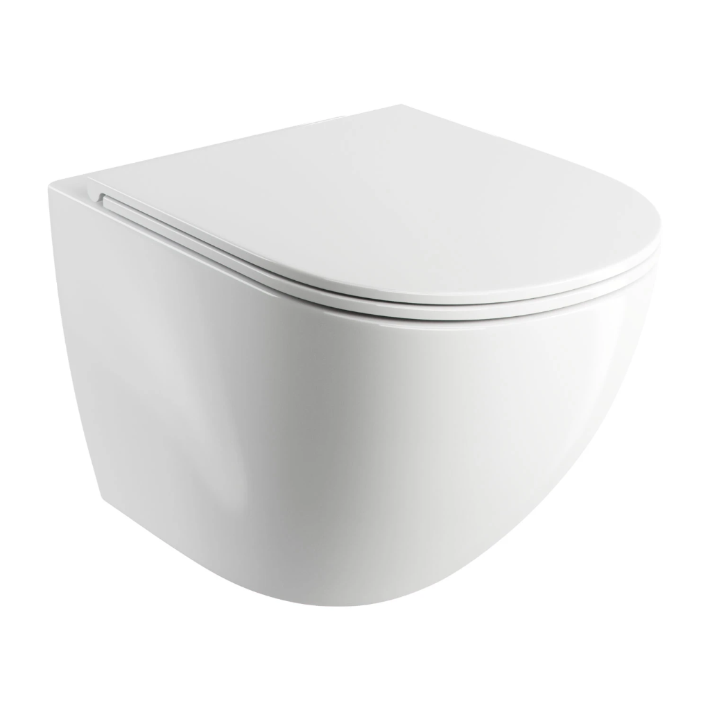 OTTAWA Wand-WC mit WC-Sitz mit Absenkautomatik, 49 x 37 cm OTTAWAMWBP