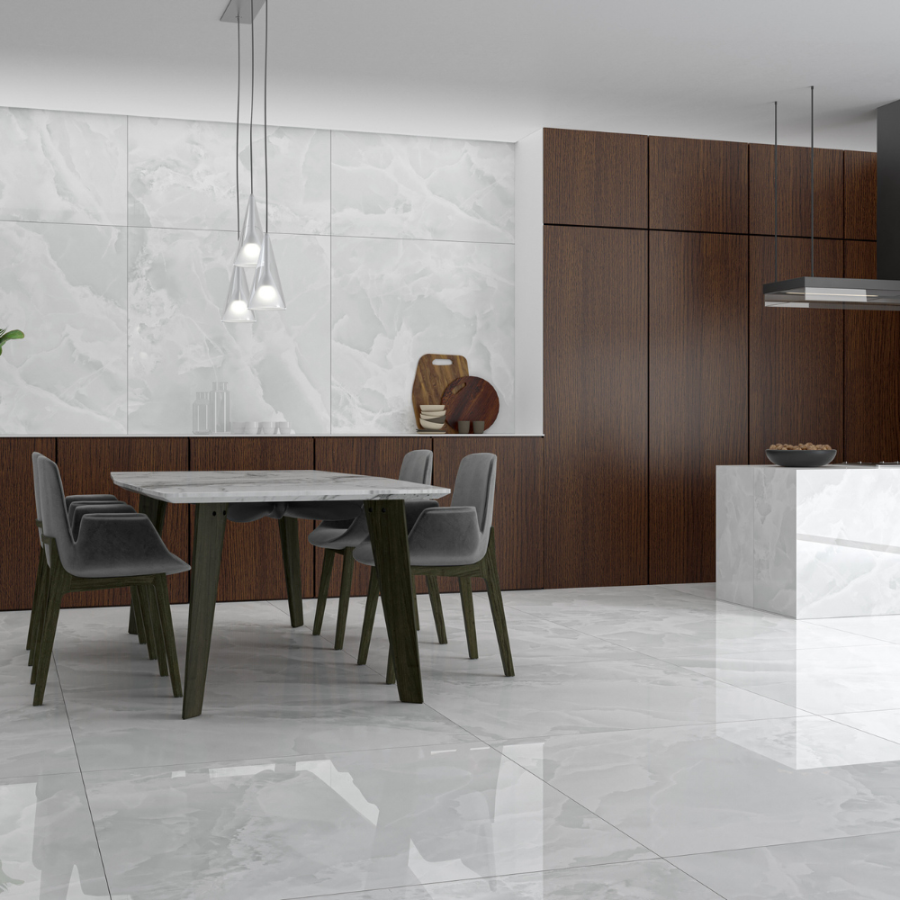60x120cm Iceland White Ultra Gloss 9mm 