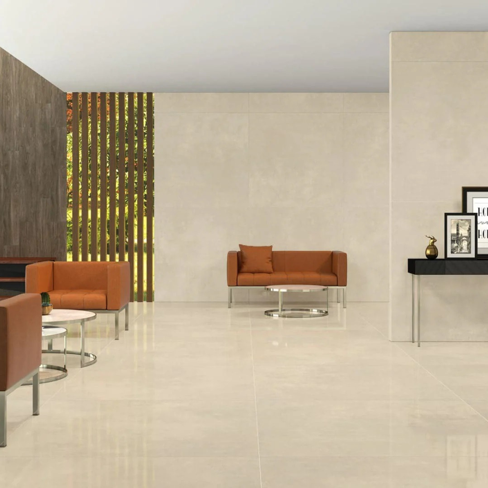 120x120cm Kadence Marfil Hochglanz  9mm 