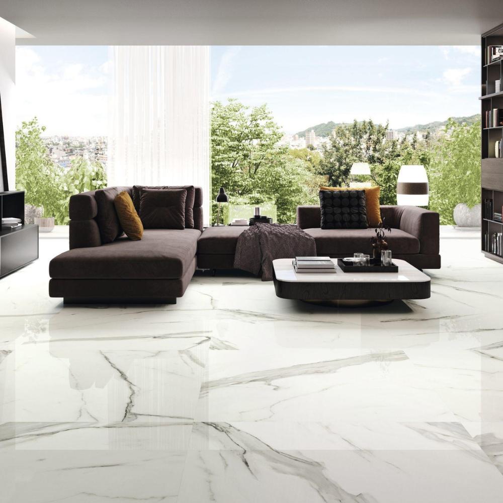 Statuario 100x100cm Full Lappato