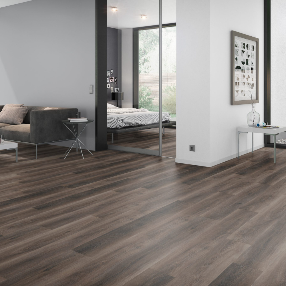 Dielen Klebe Vinyl Walnut Dark Brown 184,1 x 1219,2 x 2,5mm (OFD-055-050)