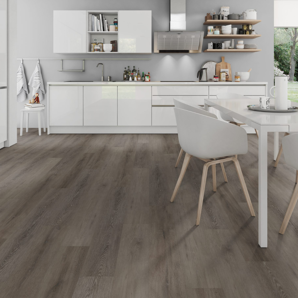 Dielen Klebe Vinyl Cerused Oak Dark Brown 184,1 x 1219,2 x 2,5mm (OFD-055-067)  