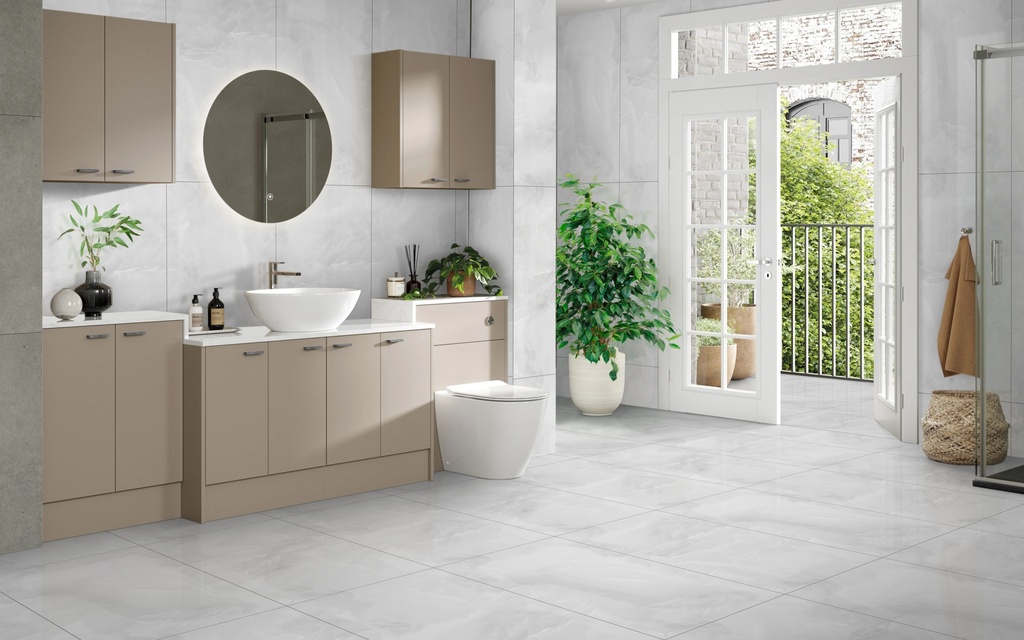 Flooravita Infinity Berlin Mono Grey Hochglanz 60x120x0,9cm