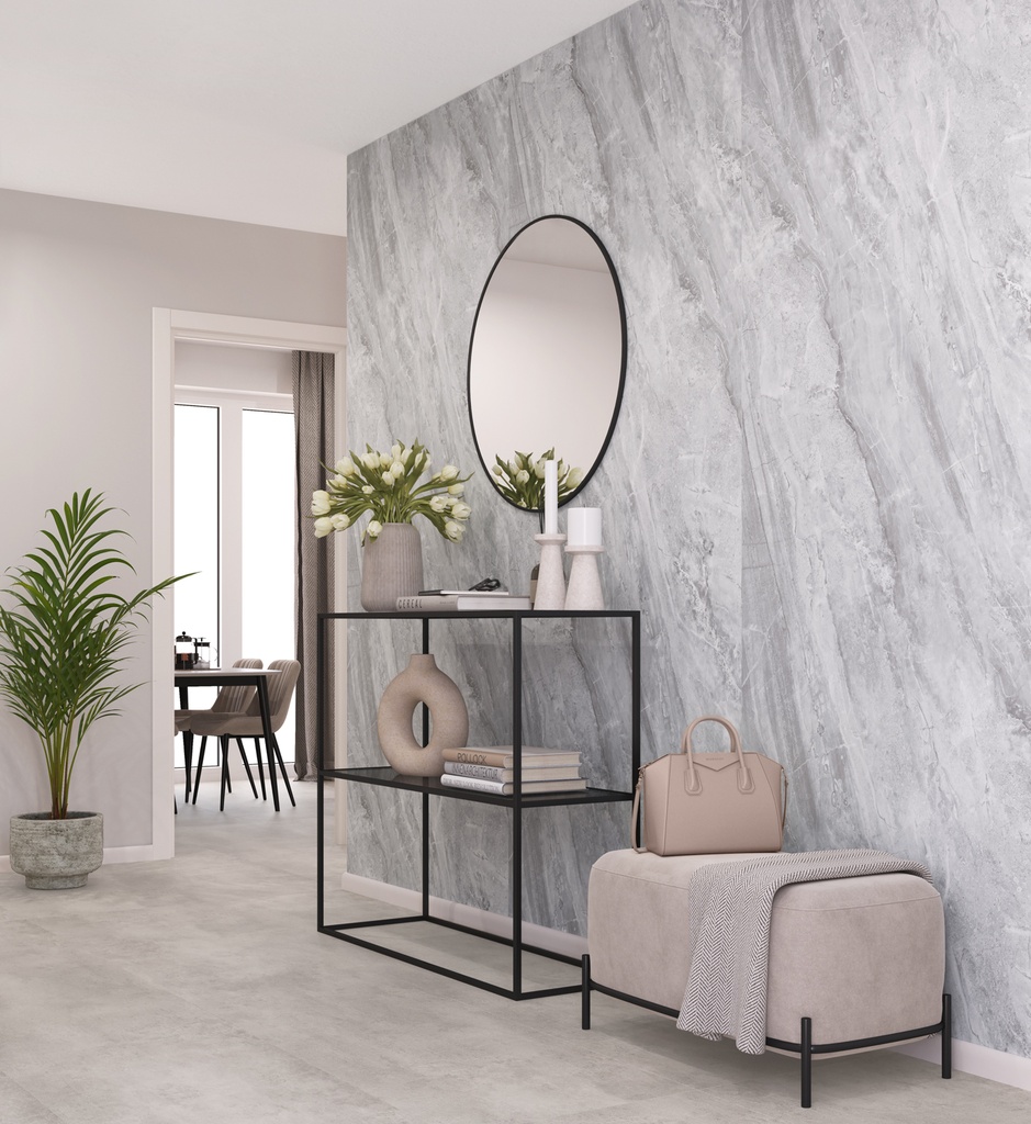 Vilo SPC Paneel 120x265 cm Matt Smoky Ash  0,4 mm 