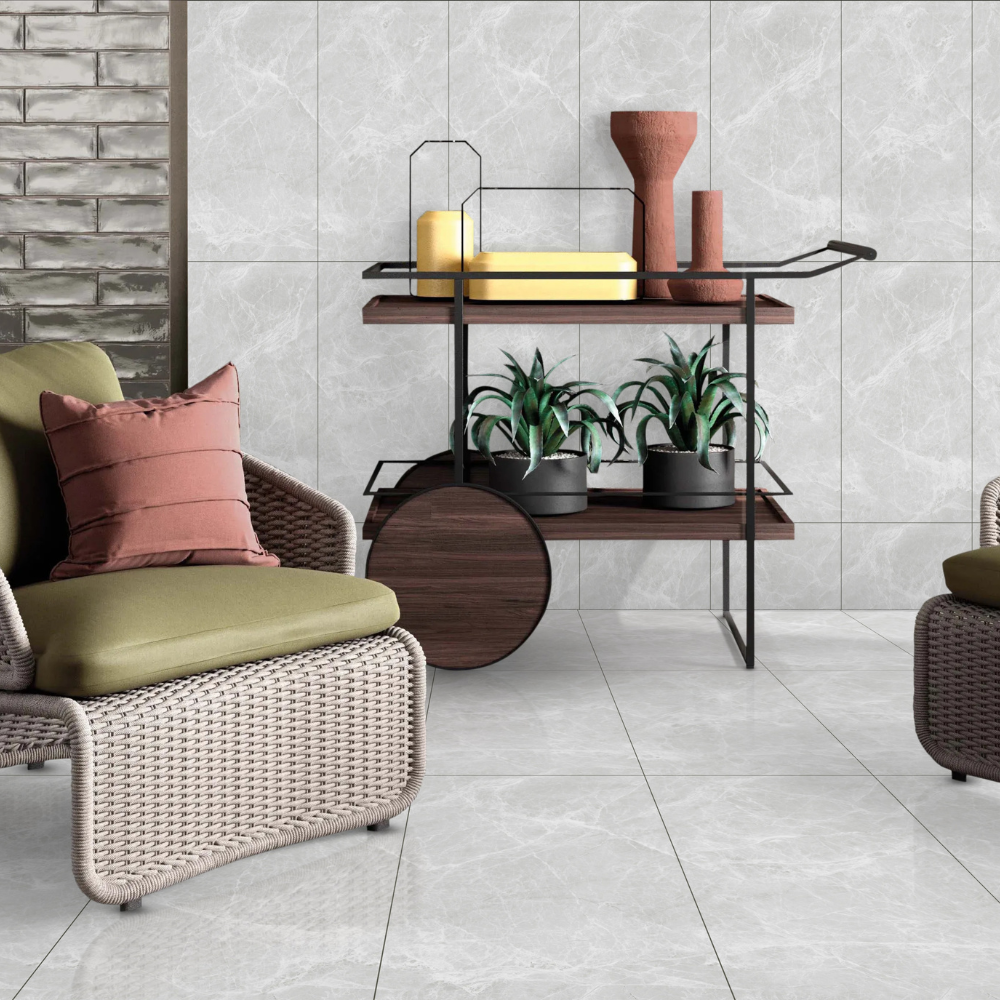 Infinity Florist Gris Hochglanz 60x120x0,9cm (Flooravita)